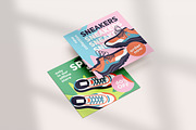 Modern sneakers set + ad templates, an Object Illustration by PaperTrident (Thumbnail 11 of 16)