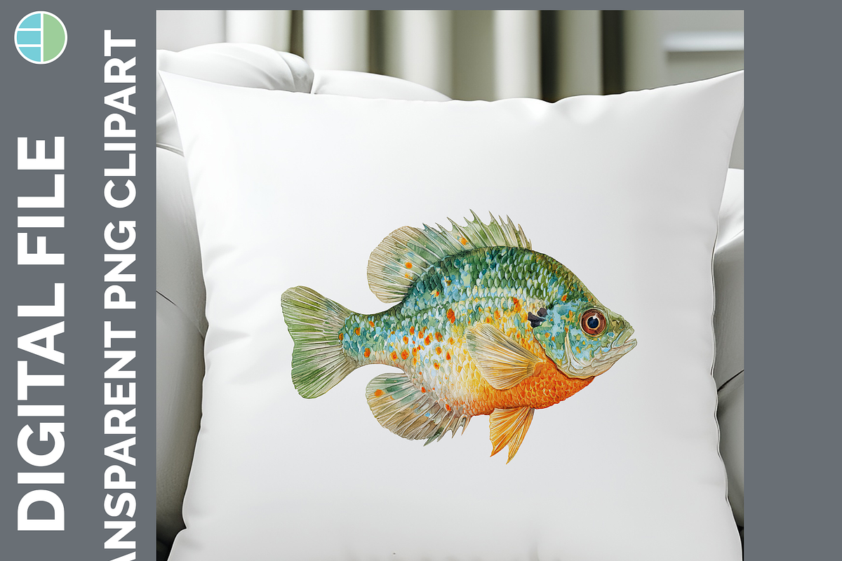 Lake Fish Clipart, 24 PNG Bundle, an Animal Illustration by Enliven Designs (Photo 7 of 8)