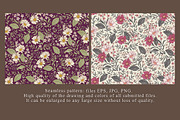 Set Seamless Flowers Chamomile daisy, a Pattern Graphic by Vintage (Thumbnail 3 of 17)