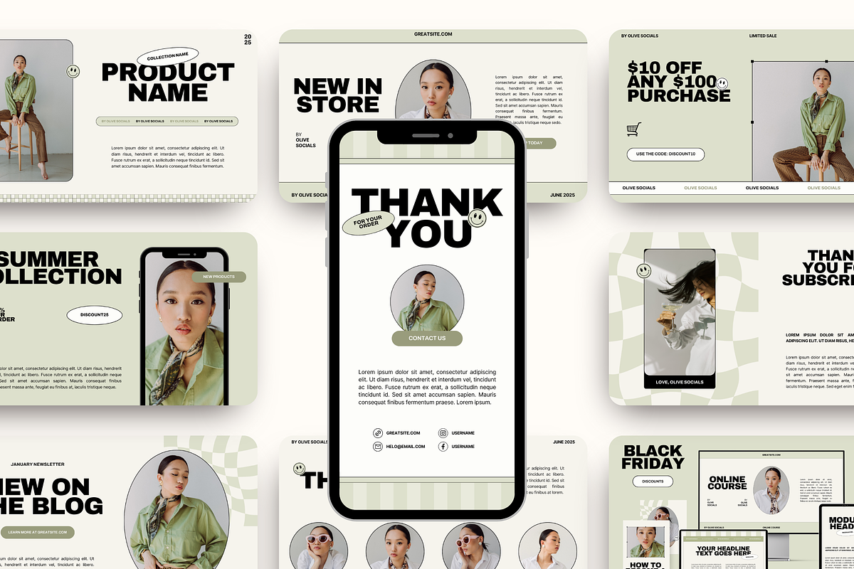 Email Marketing Newsletter Template, an Email Template by Branding Babe Co. (Photo 8 of 10)