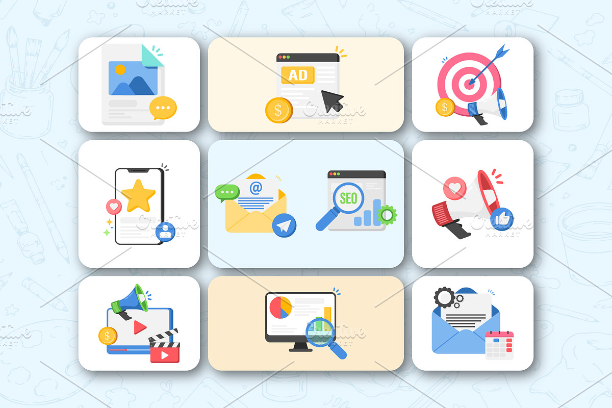 Digital marketing, an Object Illustration by pictranoosa_studio (Photo 3 of 3)