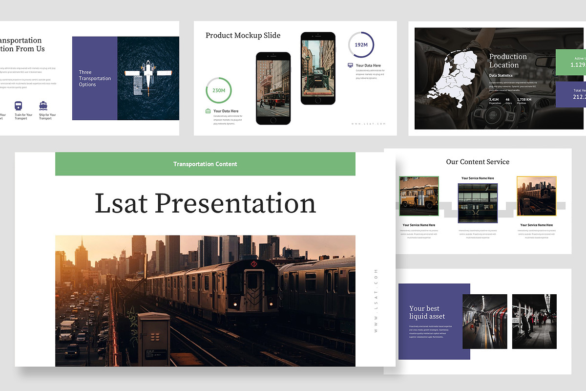 Lsat : Transport Plan Google Slides, a Presentation Template by Punkl Camp (Photo 1 of 16)