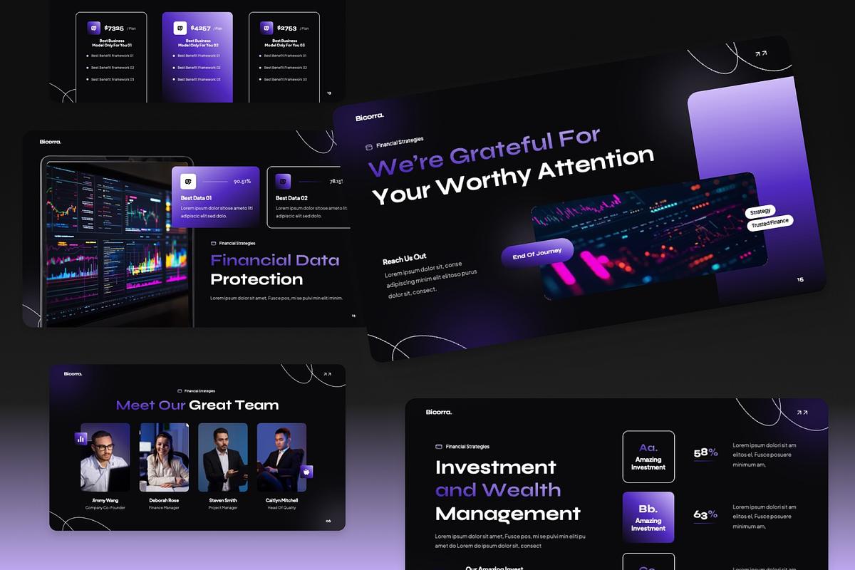 Banking & Financial Google Slides, a Presentation Template by Annora Studio (Photo 3 of 7)