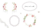 Fleur de Perle Watercolor Clipart, a Decorative Illustration by Eves_Aquadreams (Thumbnail 4 of 12)