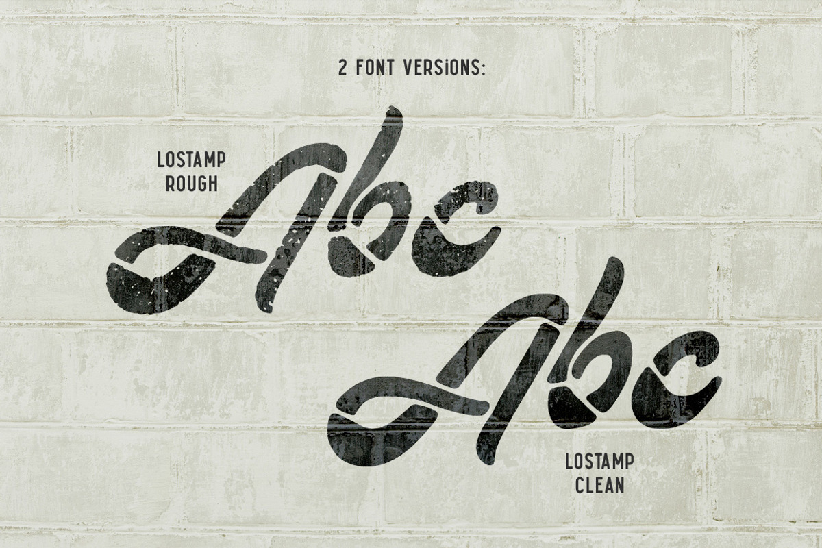 Lostamp font preview 4