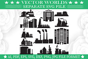Brick Factory Svg, Factory Svg, an Object Graphic by VectorWorlds (Thumbnail 1 of 3)