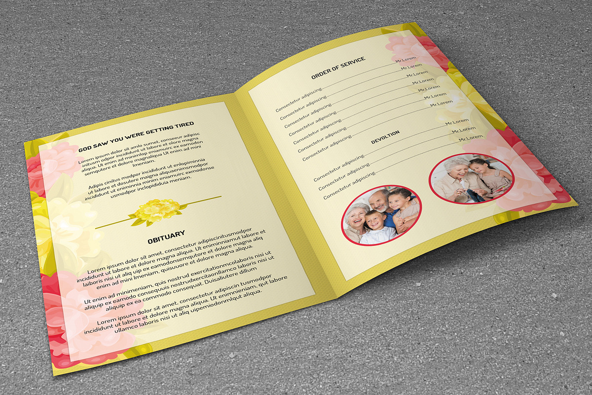 Funeral Program Template-V227, a Brochure Template by Template Shop (Photo 2 of 4)