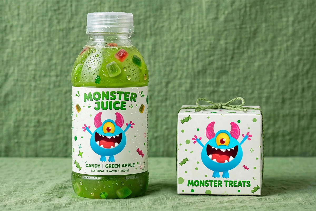 Fluffy Monsters - 6 Cute Monsters, a Decorative Illustration by D R A W K M A N (Photo 3 of 7)