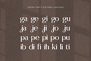 Japera - Modern Scripty Sans Display, a Sans Serif Font by Cloverons (Thumbnail 4 of 14)