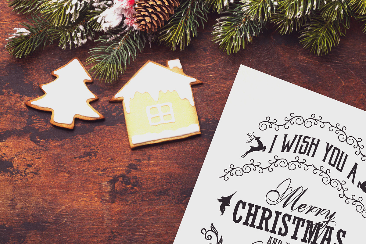 48 Christmas Mockup, a Print Template by Walentin (Photo 25 of 49)
