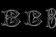 Victorian Alphabets PACK 19 FONTS !!, a Blackletter Font by Intellecta Design (Thumbnail 36 of 48)