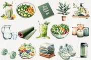 New Year New Me Clipart, an Illustration by NadiaTheronArt (Thumbnail 2 of 4)