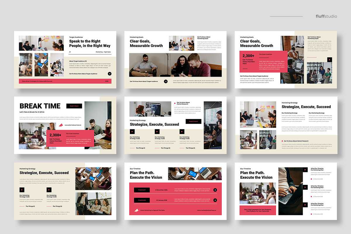 Marketing Plan Powerpoint Template, a Presentation Template by fluffstudio (Photo 3 of 4)
