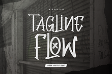 Tagline Flow | Urban Graffiti Font