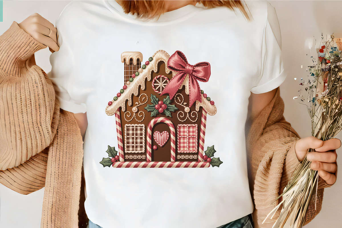 Faux Stitched Gingerbread House, an Illustration by CrexoraLab (Photo 3 of 4)