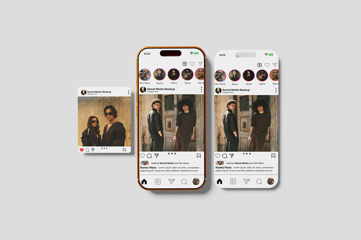 Social Media Mockup, an iPhone Mockup by seramoe (Photo 2 of 5)