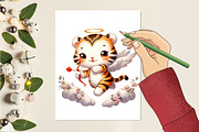 Cute Animals Cupid Valentines Day, a Seasonal Illustration by RobertsArt (Thumbnail 7 of 7)