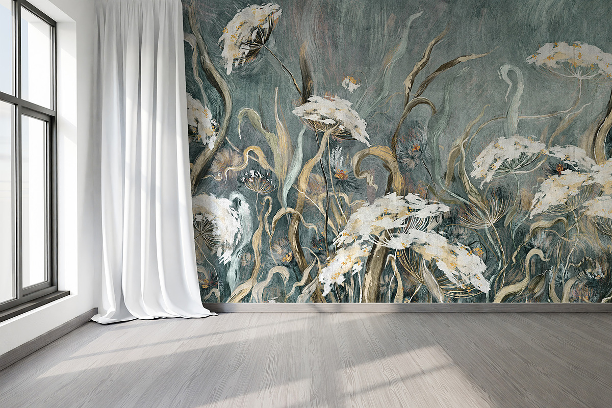 Wallpaper Slumber of the Field Herbs, a Wallpaper Graphic by apollinariia_shop (Photo 2 of 8)