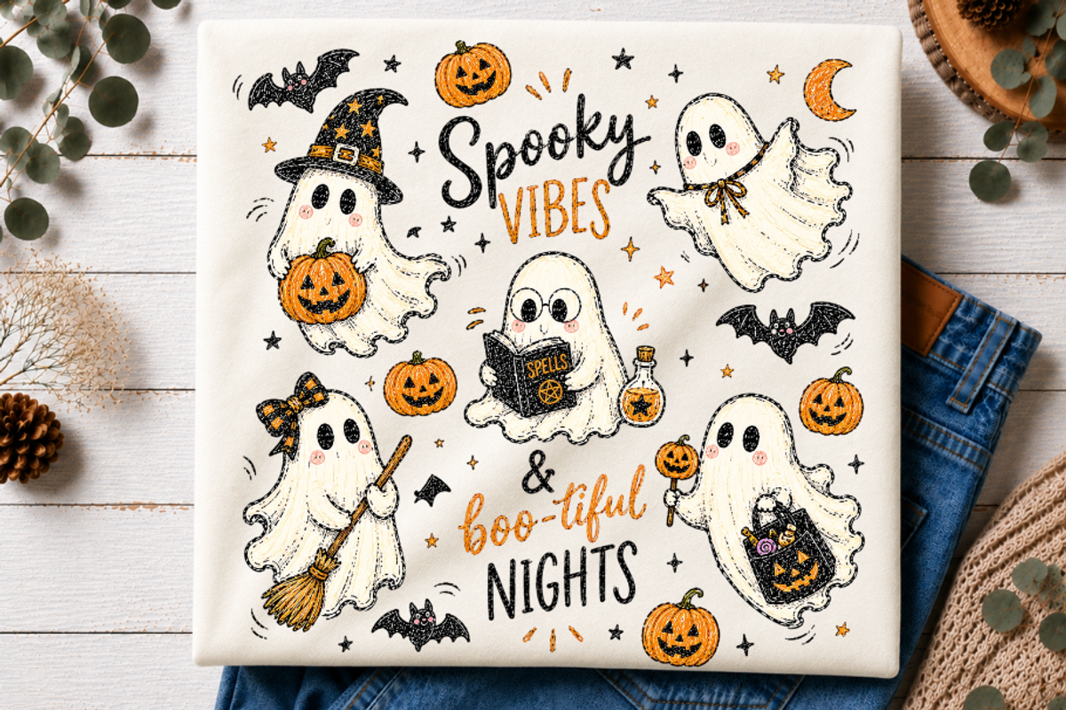 1PNG SPOOKY VIBES BOOTIFUL NIGHTS, a Seasonal Illustration by Vachira Digital Studio (Photo 1 of 5)