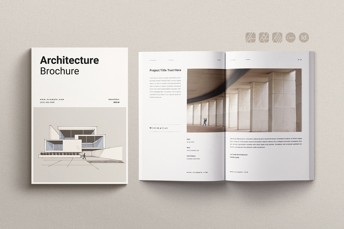 Architecture Brochure Template, a Brochure Template by ArtisanaAura (Photo 1 of 10)