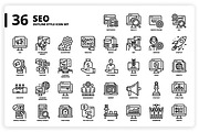 3,600 Icons x3 Styles, an Outline Icon by monkik (Thumbnail 254 of 299)