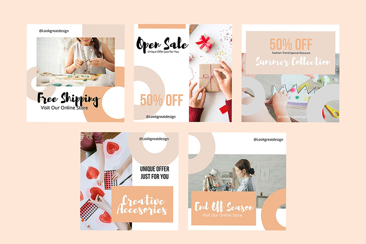 Instagram Post Template For Canva, a Social Media Template by DreamColor (Photo 4 of 5)