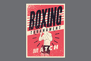 Boxing grunge vector poster set., a Sport Illustration by PoPaShop (Thumbnail 8 of 8)