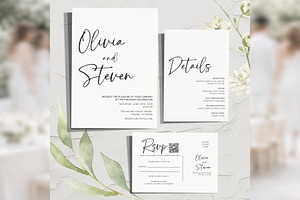 Modern Script Invitation Canva bd007, an Invitation Template by TyphoonStudio