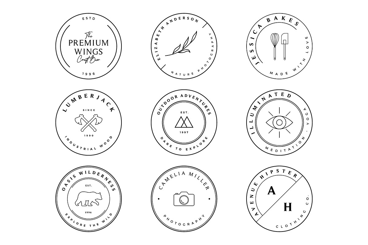 9 Stamp Logos, a Branding & Logo Template by ChicGraphix (Photo 1 of 10)