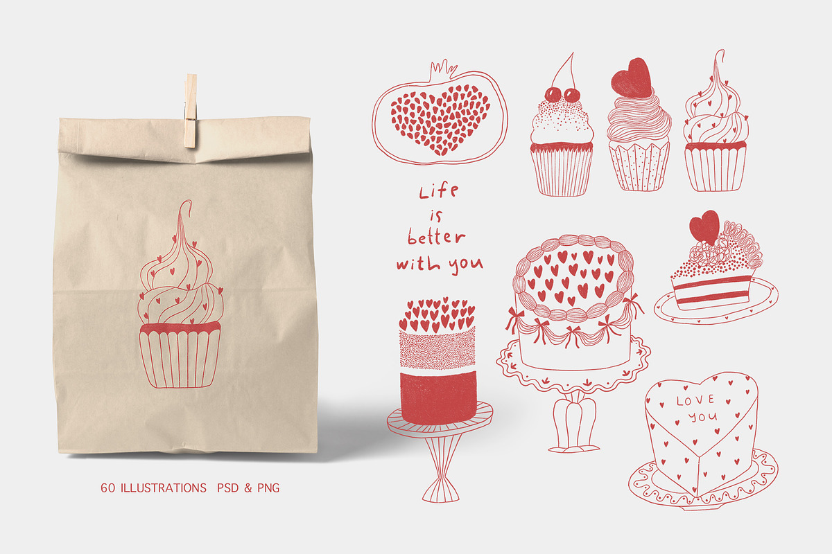 Love Line Art Collection, a Person Illustration by Annakniaz (Photo 5 of 15)