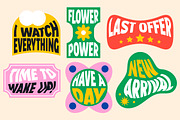 Delvian Groovy Display Fonts, a Sans Serif Font by Jaruka (Thumbnail 3 of 10)