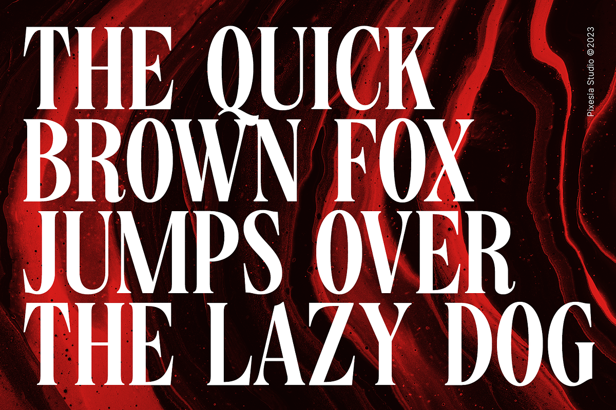 Merisca - Modern Condensed Serif, a Serif Font by Pixesia Studio (Photo 7 of 13)