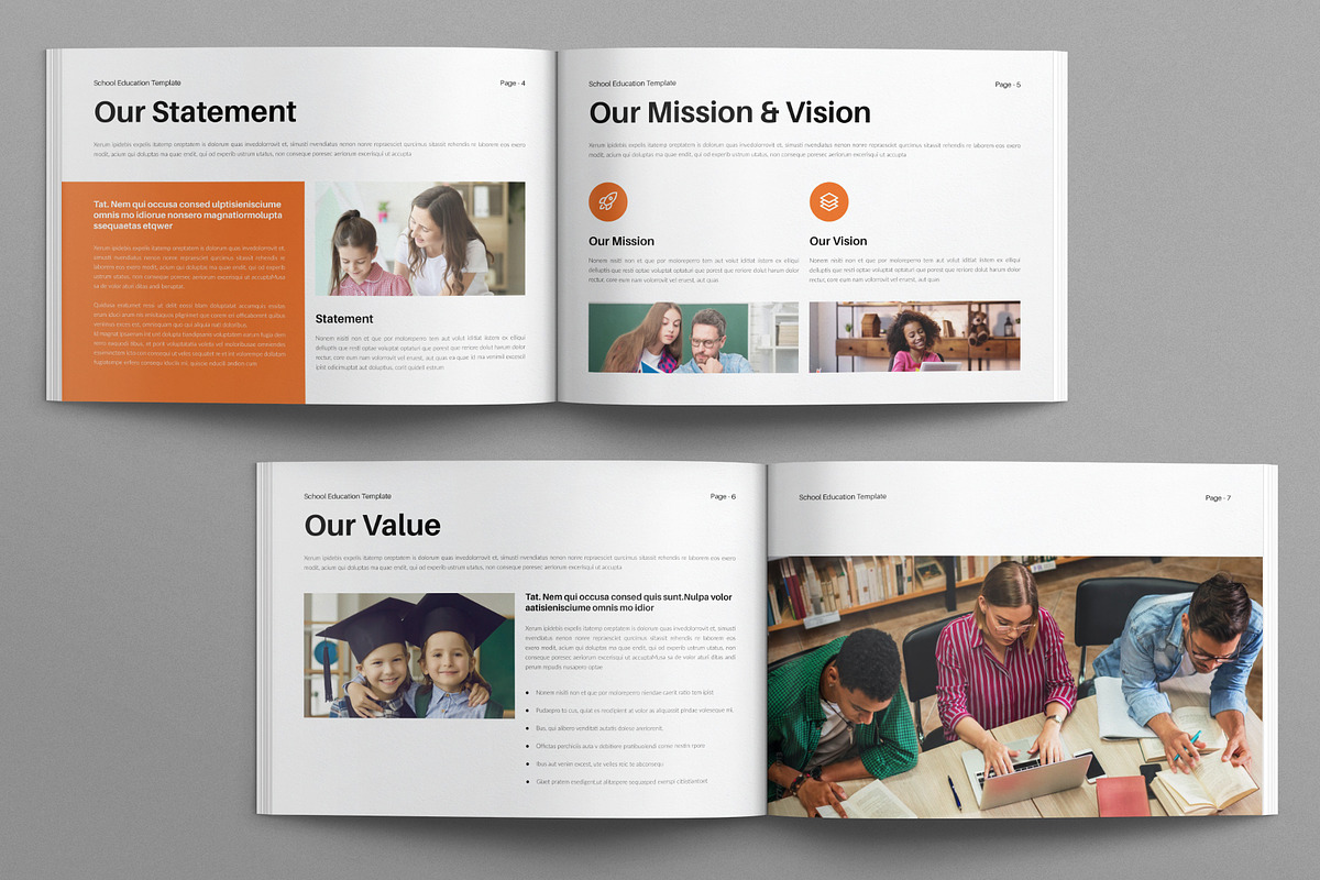 Education Template Landscape, a Brochure Template by E-Type (Photo 3 of 7)