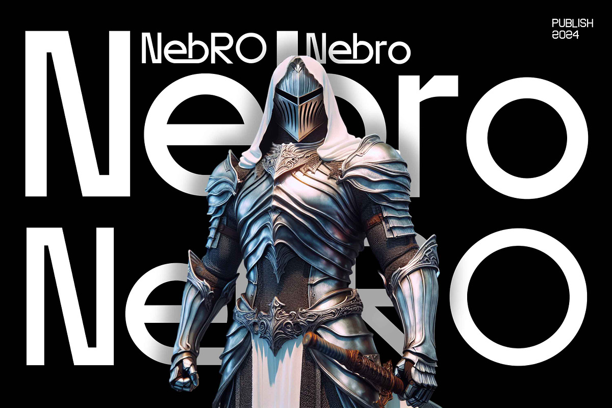 Nebro – Sans Serif Font, a Sans Serif Font by kangfont Studio (Photo 4 of 10)