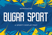 Bugar Sport - Sporty Display Font, a Sans Serif Font by StringLabs (Thumbnail 1 of 10)