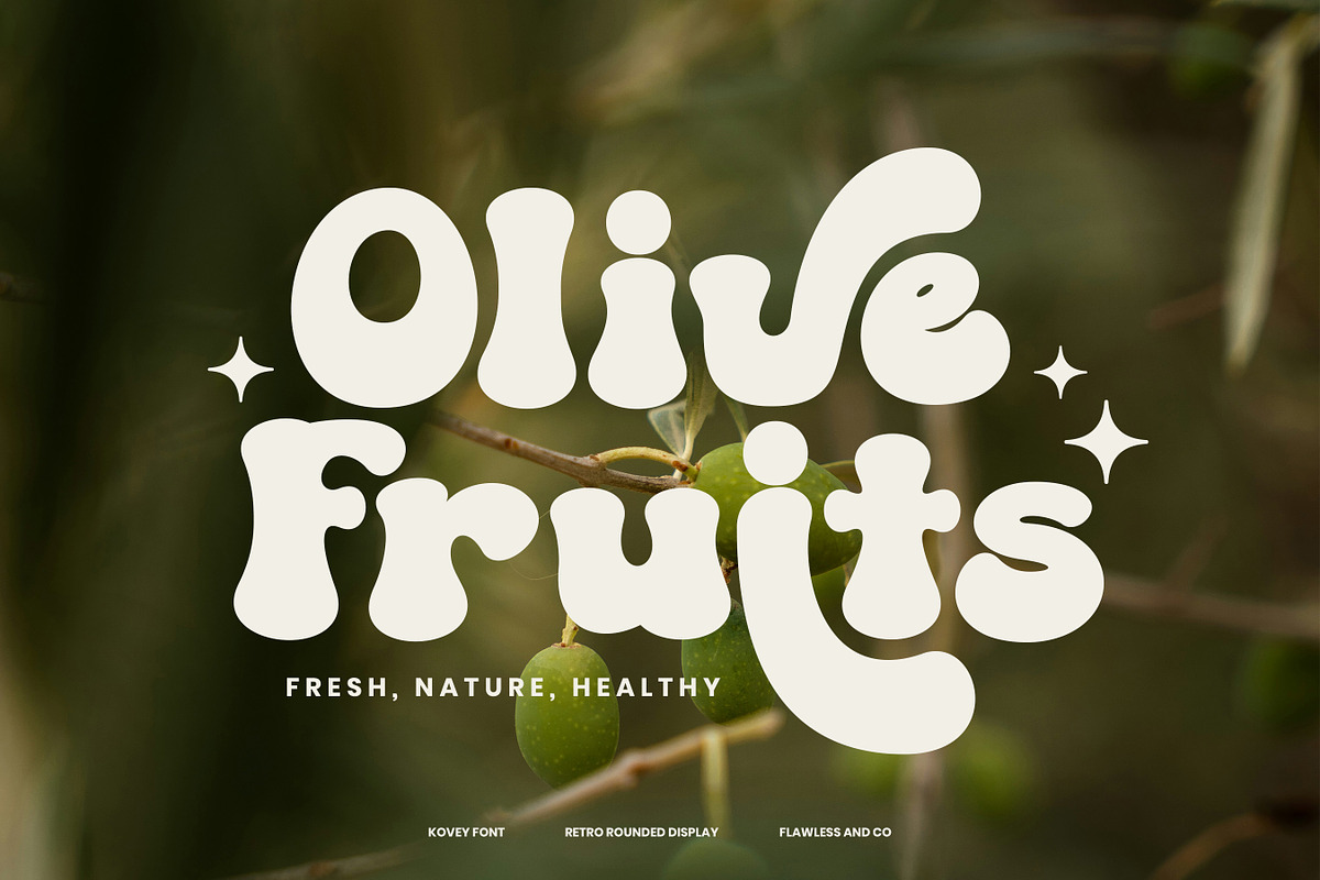 Kovey - Retro Display Font, a Font by Flawless And Co (Photo 4 of 10)