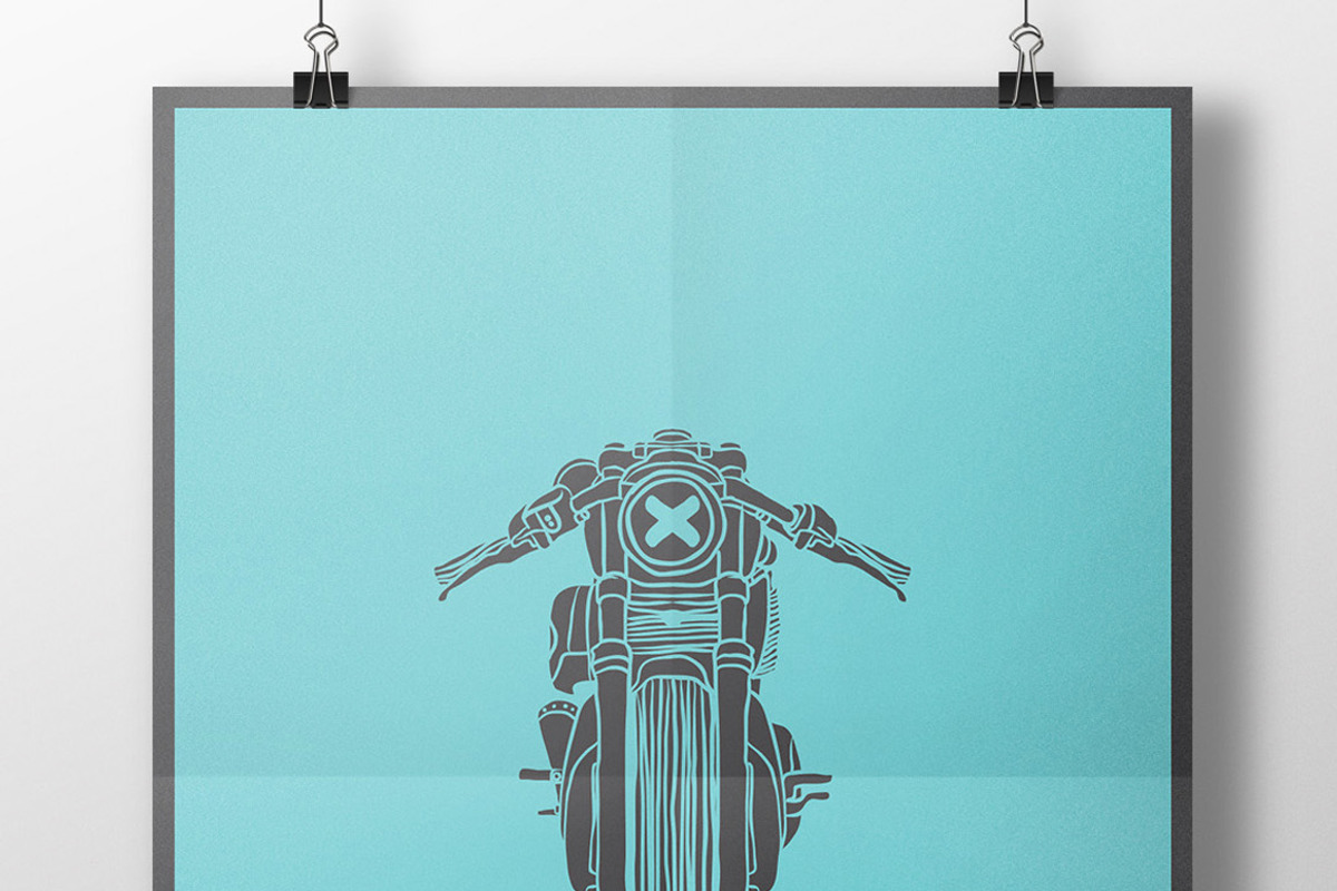 Vintage Hand-drawn Motorcycles, a Texture Illustration by dreamwaves (Photo 2 of 4)