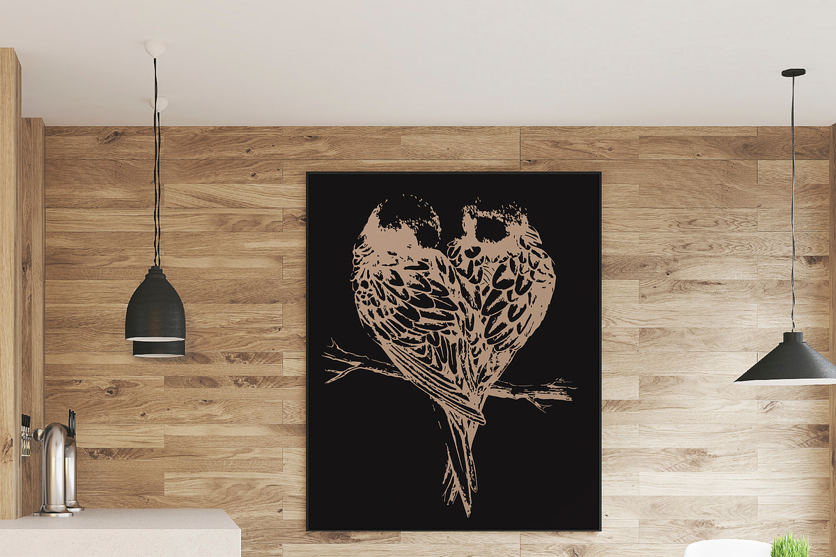 Birds set vector. Silhouette images, an Animal Illustration by AnastasiyaOleynik (Photo 2 of 8)