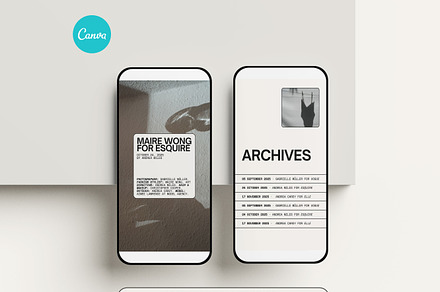 Editorial Instagram Story Templates
