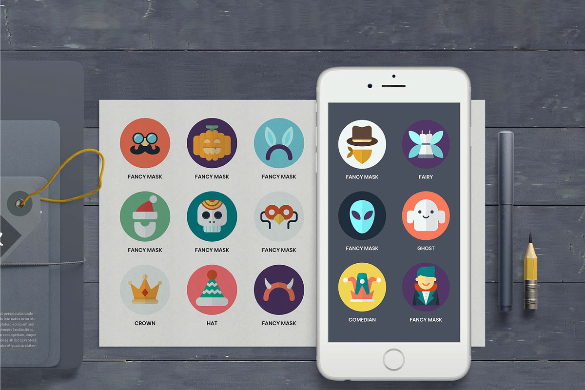 1155 PERFECT ICONS SET, an Outline Icon by Toonsteb (Photo 8 of 26)