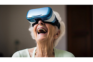 future technology smile ai generated, a Technology Photo by pikepicture