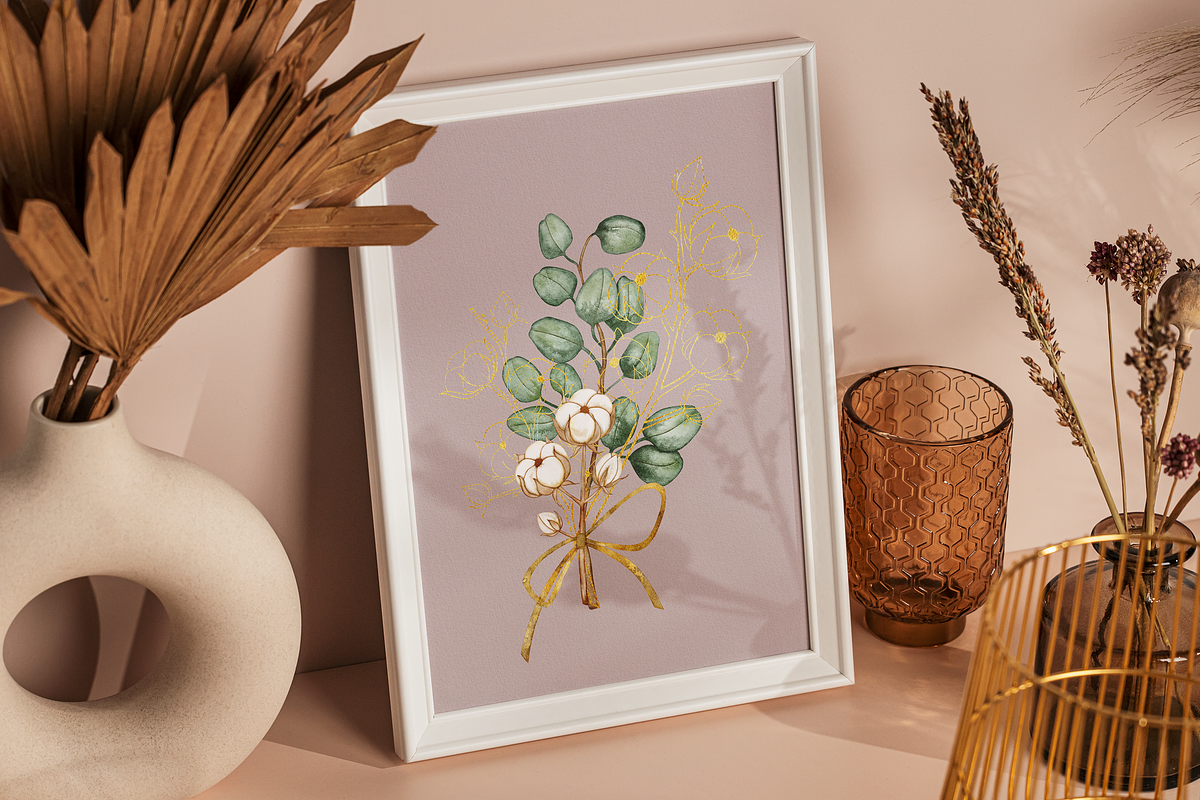 Cotton Glow Watercolor Set, a Decorative Illustration by Aurella Art (Photo 5 of 16)