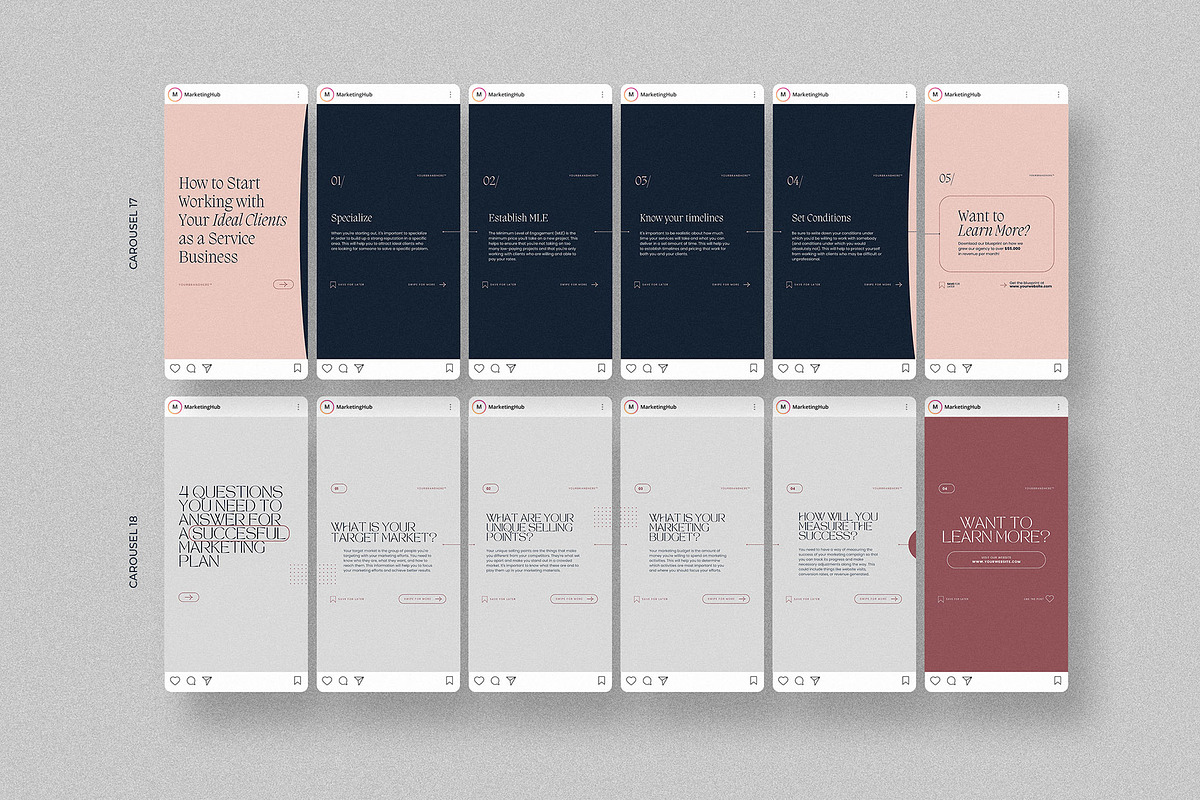 Marketing Expert Instagram Carousels, a Social Media Template by AndrewPixel (Photo 11 of 14)