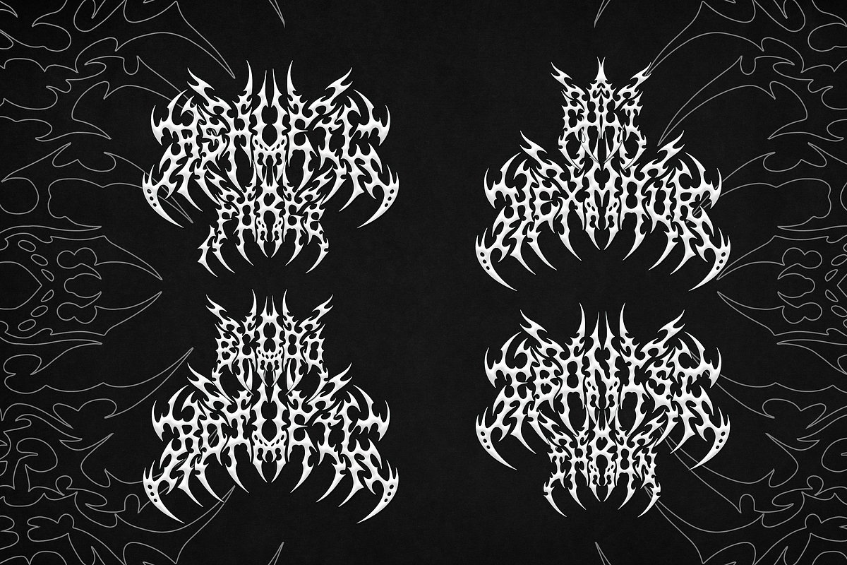 Karnage | Black Metal Font, a Blackletter Font by Denustudios (Photo 9 of 12)