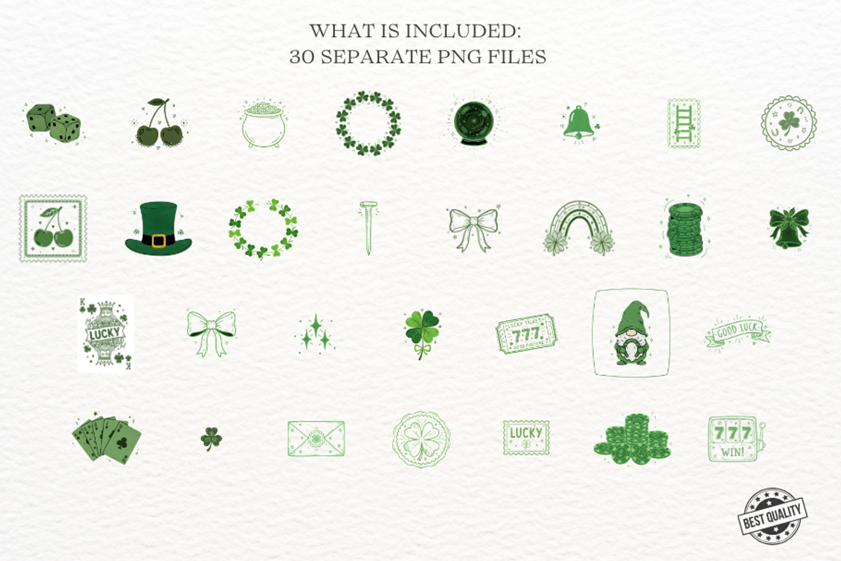 Whimsical Lucky St Patrick Clipart, an Illustration by Markicha Art (Photo 3 of 7)