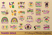 Mardi Gras Graphics Bundle, a Pattern Graphic by KlavaProDesign (Thumbnail 6 of 7)