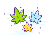 Happy Weed, an Illustration by D | S Creative Design (Thumbnail 1 of 3)