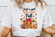 Just a Girl Who Loves Fall Png,, an Illustration by DreamCafeArt (Thumbnail 2 of 7)