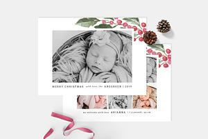 Christmas Card Template CD133