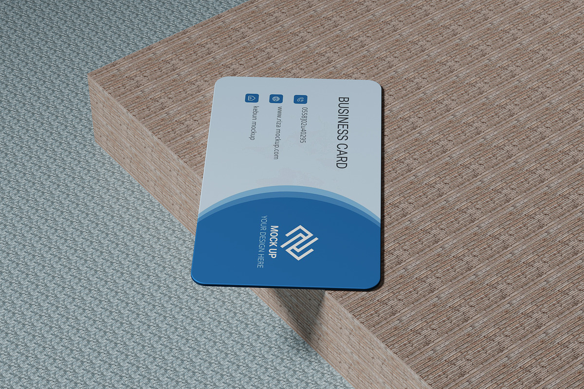 BUSINESS CARD MOCKUP, a Business Card Template by kebunmockup (Photo 2 of 5)